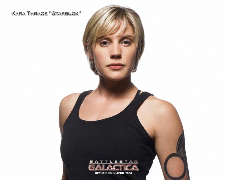Wallpapers TV Soaps Battlestar Galactica Kara Thrace
