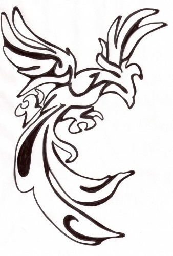 Wallpapers Art Pencil Tattoos phoenix