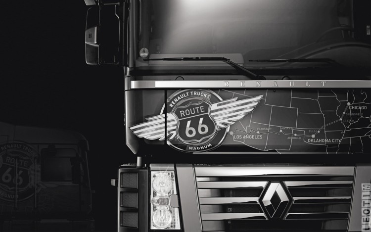 Fonds d' cran Transports divers Camions s rie limit e Renault Magnum Route