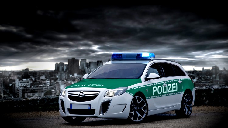 Wallpapers Cars Opel insignia opc polizei